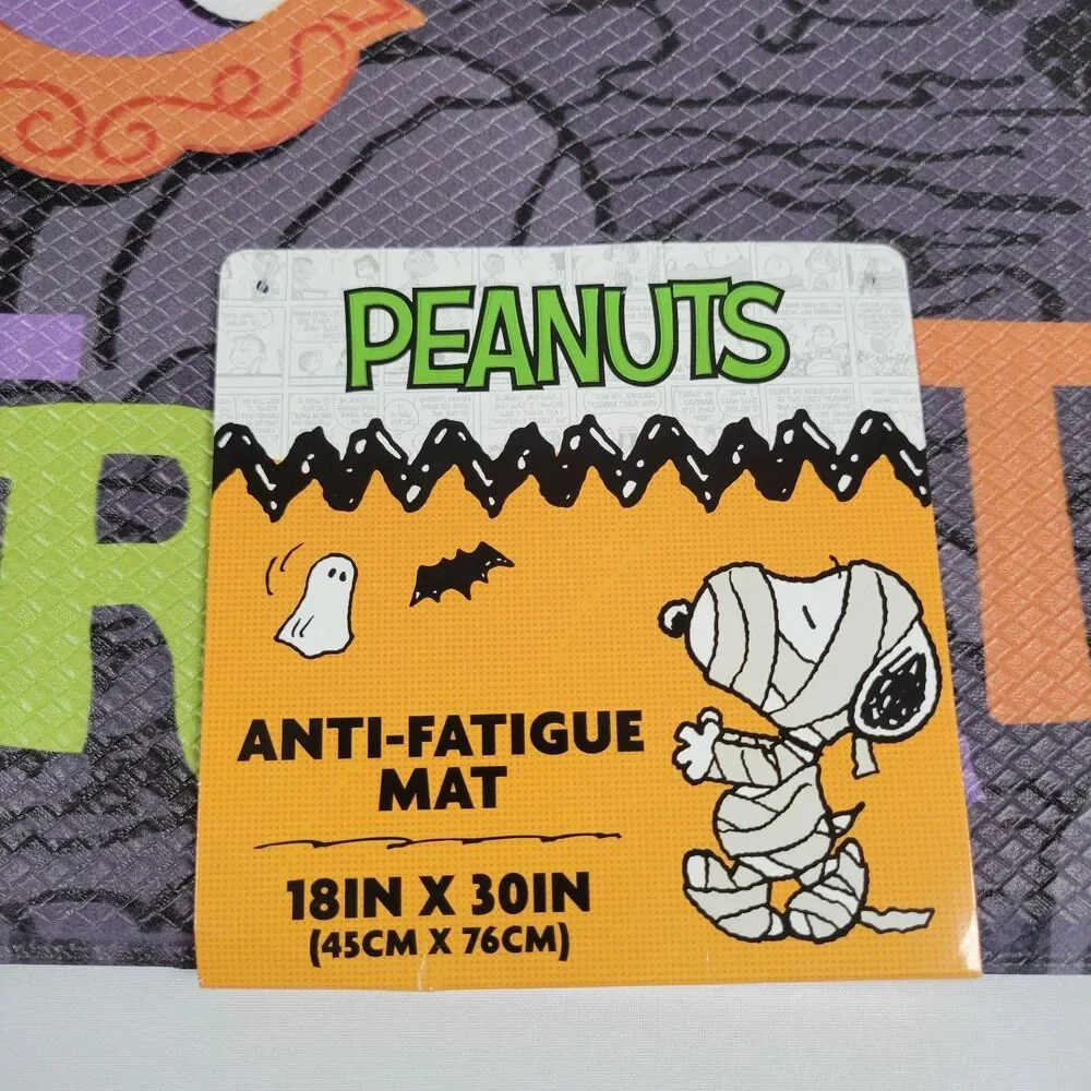 Peanuts Gang Snoopy Halloween ANTI-FATIGUE Mat 18x30 Kitchen Trick Treat Costume